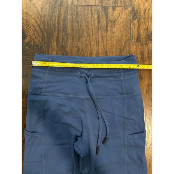 Zyia Blue High Waist Active Drawstring Leggings Womens Size 2 - Picture 5 of 6